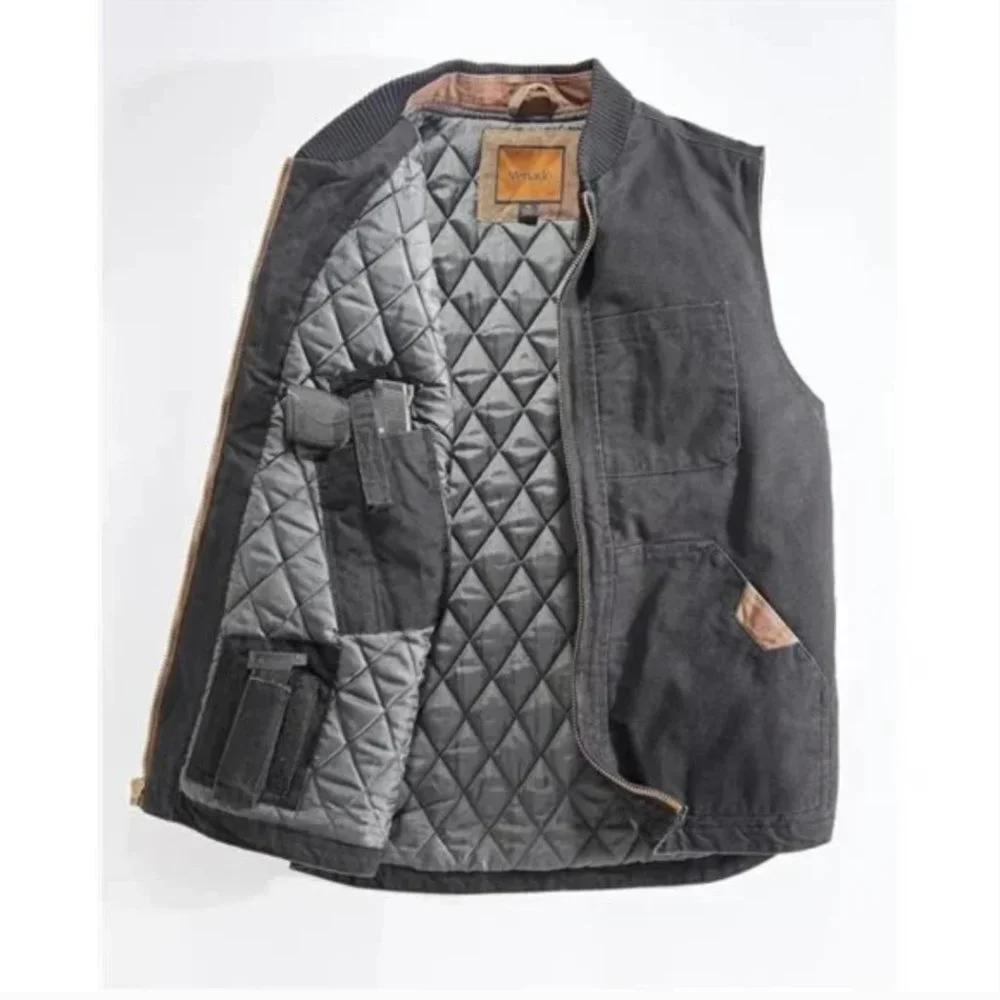 Venado Concealed Carry Vest for Men - Heavy Duty Canvas - Conceal Carry Pockets - Picture 2 of 6